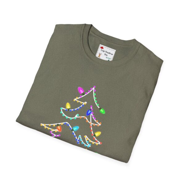 Christmas Tree Lights Unisex Softstyle T-Shirt - Image 4