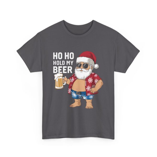 Funny Santa Beer Unisex Heavy Cotton Tee - Holiday Humor T-Shirt - Image 39