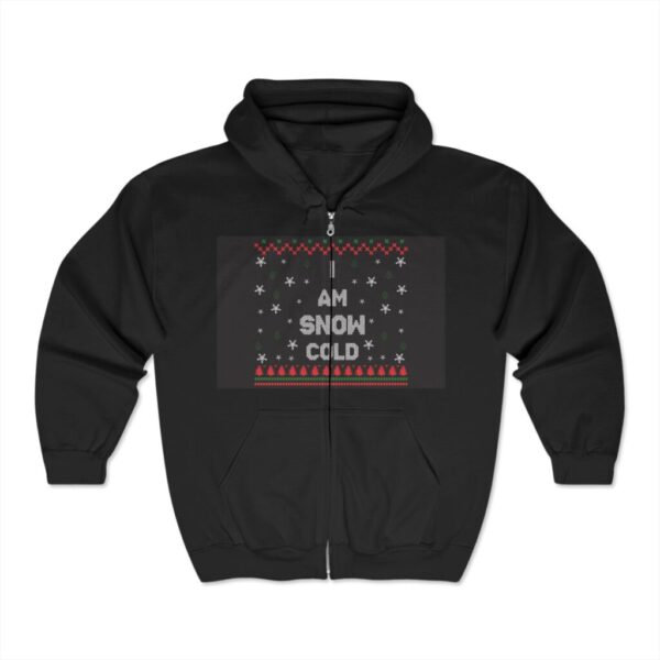 I Am Snow Cold Hoodie - Unisex Heavy Blend Full Zip Sweatshirt for Winter Celebrations