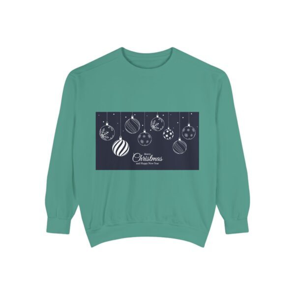 Festive Christmas Sweatshirt with Holiday Ornaments Design - Image 15