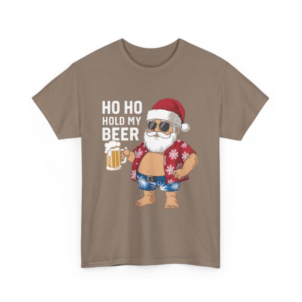 Funny Santa Beer Unisex Heavy Cotton Tee - Holiday Humor T-Shirt - Image 19