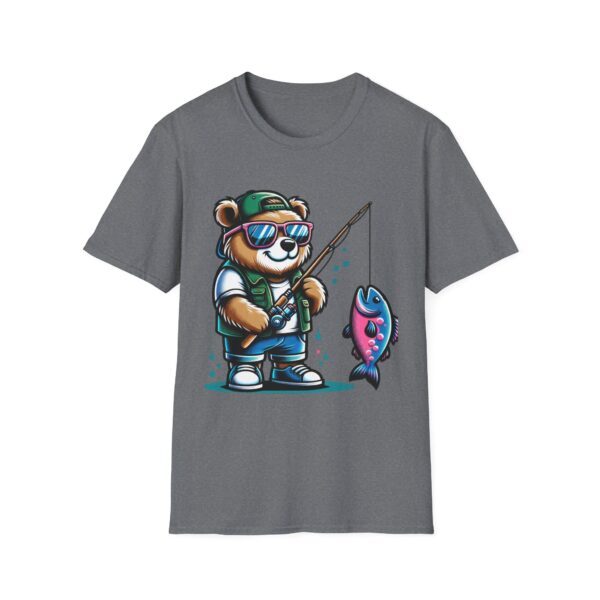 Fishing Buddy Panda Graphic T-Shirt - Unisex Softstyle Tee for Fishing Enthusiasts - Image 41