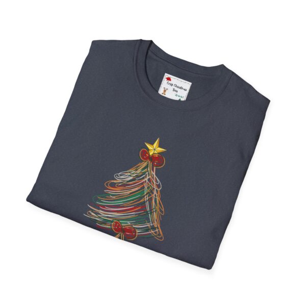 Festive Christmas Tree Unisex T-Shirt - Softstyle Holiday Tee - Image 12