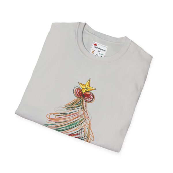 Festive Christmas Tree Unisex T-Shirt - Softstyle Holiday Tee - Image 48