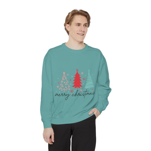 Merry Christmas Unisex Garment-Dyed Sweatshirt - Image 59
