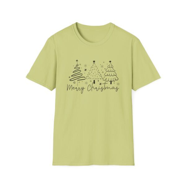 Merry Christmas Unisex Softstyle T-Shirt - Festive Holiday Tee with Christmas Trees - Image 21