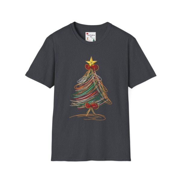 Festive Christmas Tree Unisex T-Shirt - Softstyle Holiday Tee