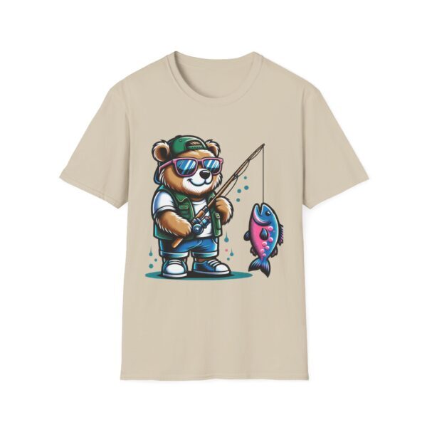 Fishing Buddy Panda Graphic T-Shirt - Unisex Softstyle Tee for Fishing Enthusiasts - Image 37