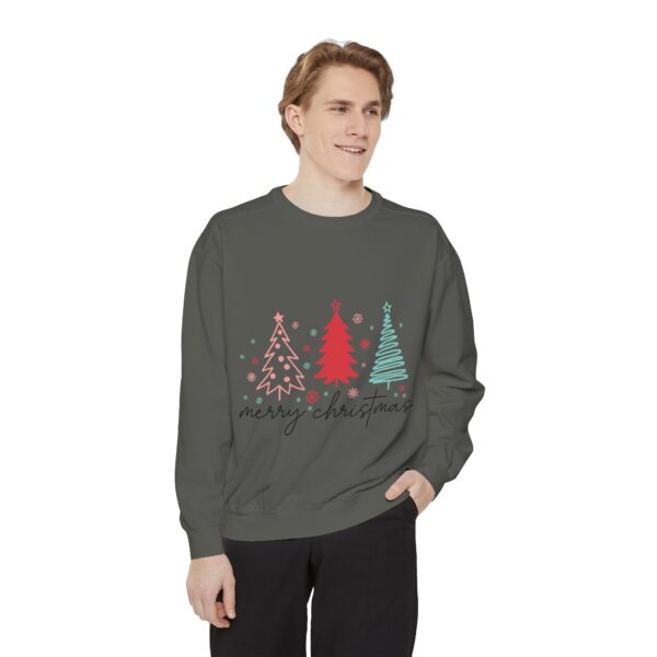 Merry Christmas Unisex Garment-Dyed Sweatshirt - Image 15