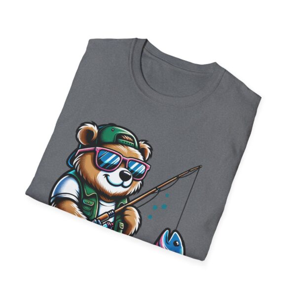 Fishing Buddy Panda Graphic T-Shirt - Unisex Softstyle Tee for Fishing Enthusiasts - Image 44