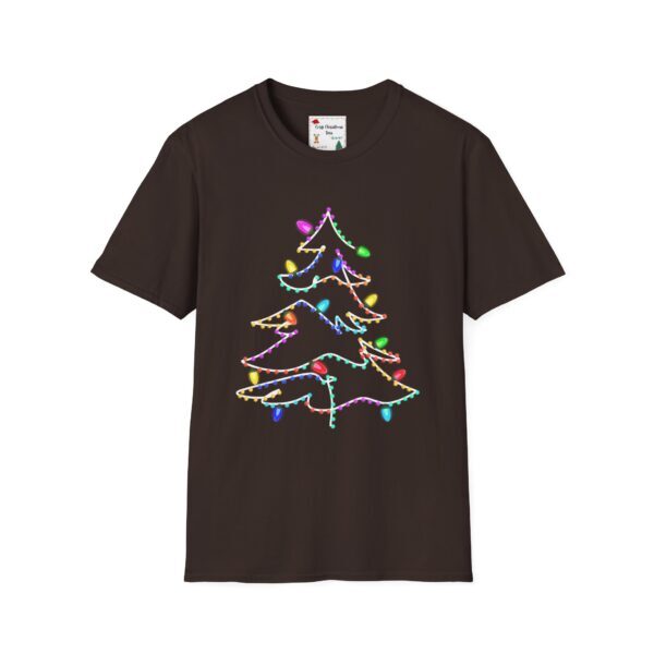Christmas Tree Lights Unisex Softstyle T-Shirt - Image 33