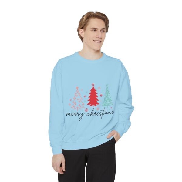 Merry Christmas Unisex Garment-Dyed Sweatshirt - Image 27