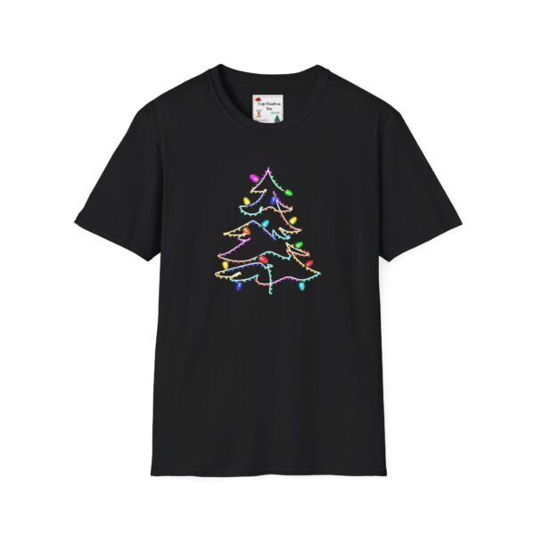 Christmas Tree Lights Unisex Softstyle T-Shirt - Image 25