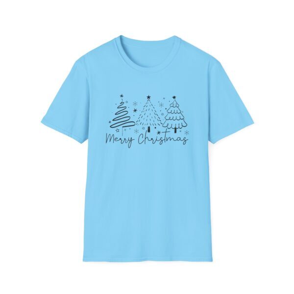 Merry Christmas Unisex Softstyle T-Shirt - Festive Holiday Tee with Christmas Trees - Image 13