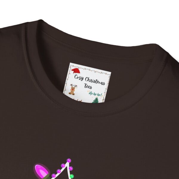 Christmas Tree Lights Unisex Softstyle T-Shirt - Image 35