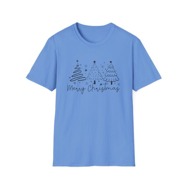 Merry Christmas Unisex Softstyle T-Shirt - Festive Holiday Tee with Christmas Trees - Image 29