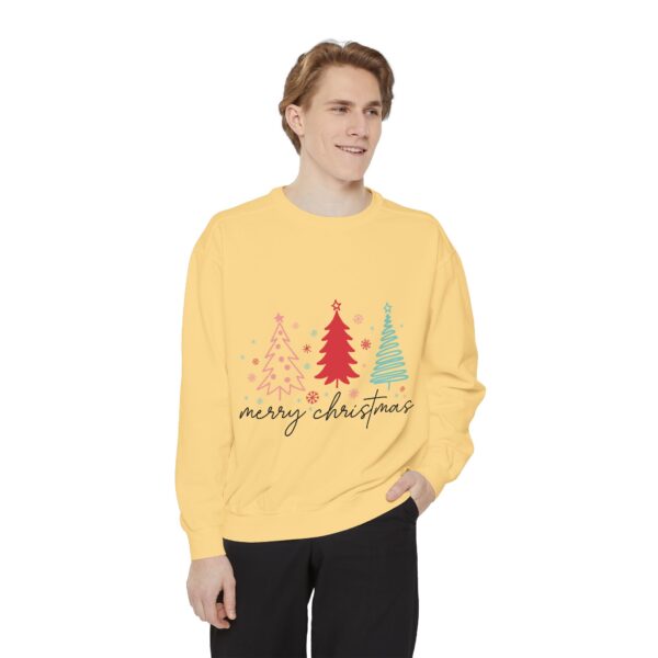 Merry Christmas Unisex Garment-Dyed Sweatshirt - Image 11