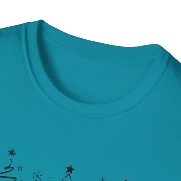 Merry Christmas Unisex Softstyle T-Shirt - Festive Holiday Tee with Christmas Trees - Image 7