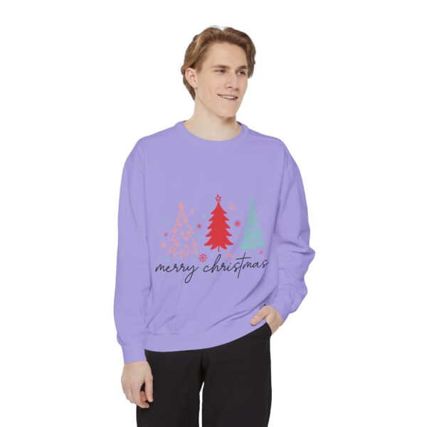 Merry Christmas Unisex Garment-Dyed Sweatshirt - Image 35