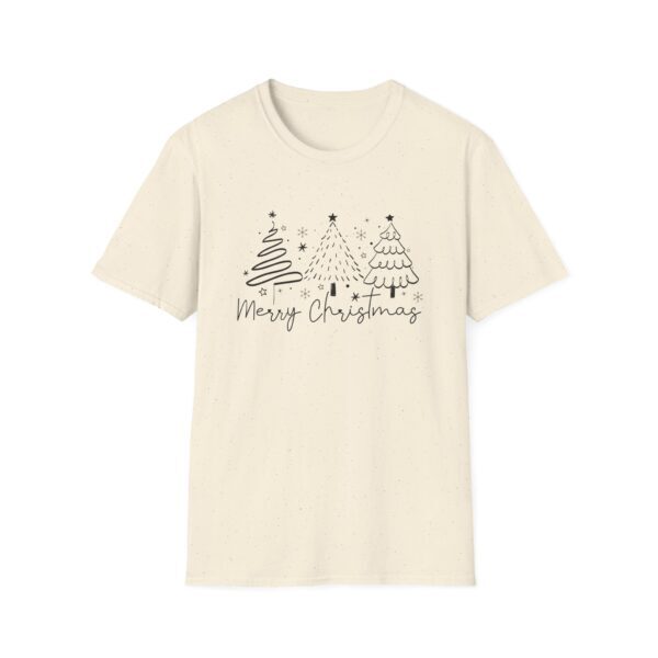Merry Christmas Unisex Softstyle T-Shirt - Festive Holiday Tee with Christmas Trees - Image 38