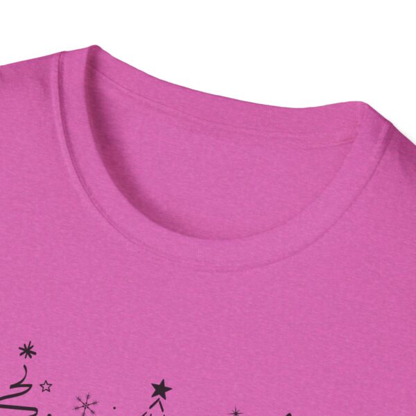 Merry Christmas Unisex Softstyle T-Shirt - Festive Holiday Tee with Christmas Trees - Image 64