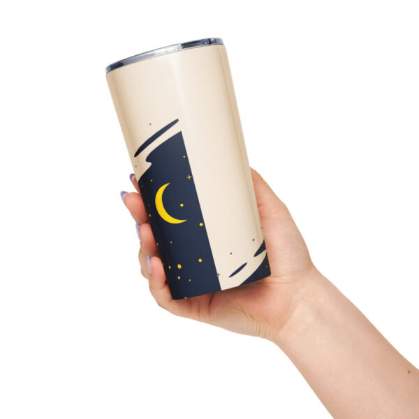 Tapered stainless steel tumbler