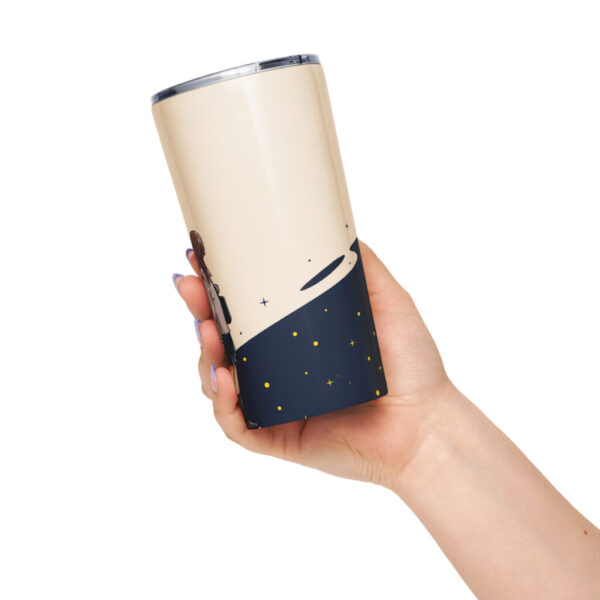 Tapered stainless steel tumbler
